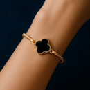 Bracelete Trevo Premium Banhado a Ouro