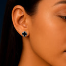 Brincos Trevo Quatro Folhas Aço Inoxidável