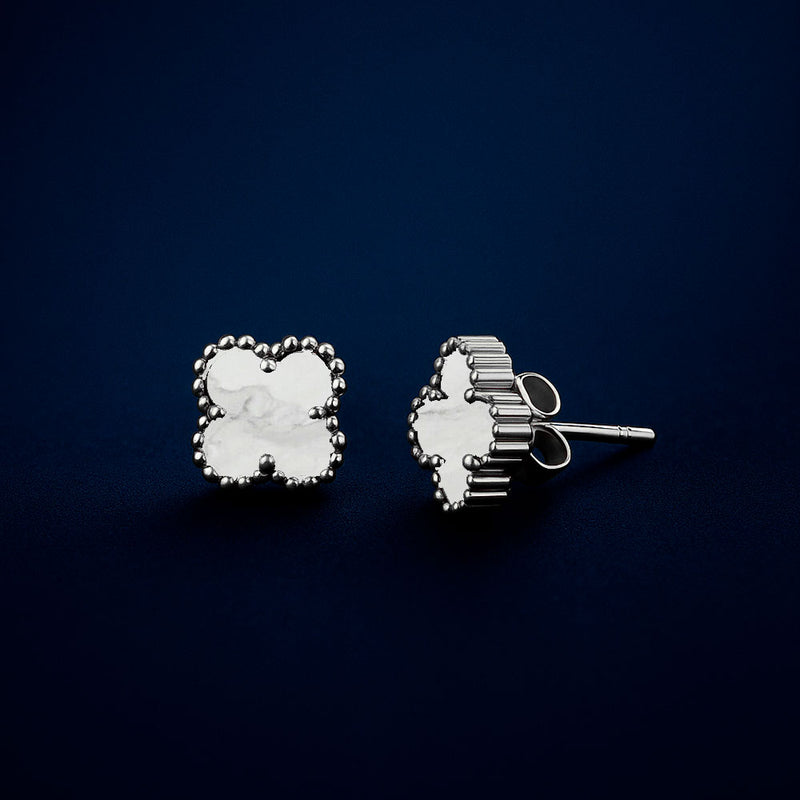 Brincos Trevo Quatro Folhas Aço Inoxidável