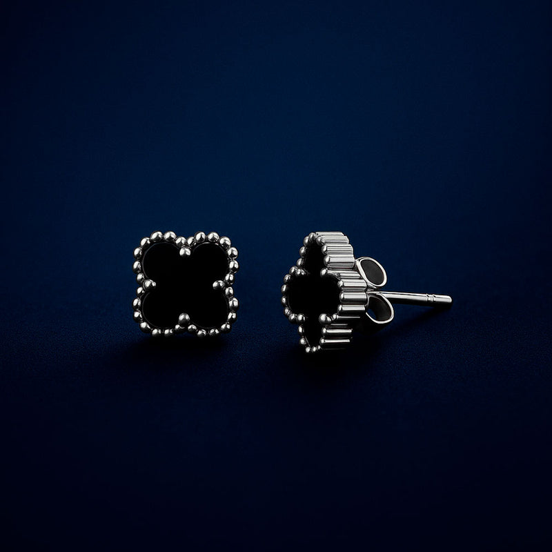 Brincos Trevo Quatro Folhas Aço Inoxidável